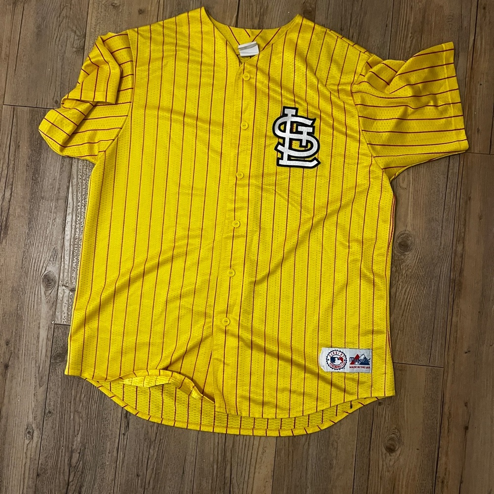 Vintage St. Louis Cardinals Yellow Jersey